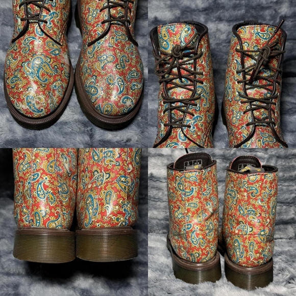 Dr Martens Jeffery Paisley Boots Womens Size 8 - Picture 5 of 7